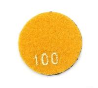 Almohadilla de pulido de 50 mm, uso en seco para mármol para granito, cuarcita, disco de lijado, material de resina de esmeril para pulido suave y de piedra (grano 100)
