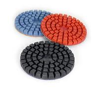 Almohadilla de pulido de diamante 10 piezas de almohadillas for pulir pisos de concreto de 4 pulgadas, almohadillas de pulido de diamante renovadas con unión de resina for disco de pulido de mármol y