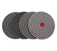 Almohadilla de pulido de diamante 4 almohadillas de pulido de diamante de 4 pulgadas for pisos de concreto, granito, mármol, piedra, espesor de 3 mm, discos de pulido(S 150)