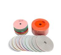 almohadilla de pulido de diamante, Almohadillas de pulido diamante 3 a 7 pulgadas, granos surtidos for taladro, piedra seca, azulejo y vidrio(3pcs,300-6 INCHES)