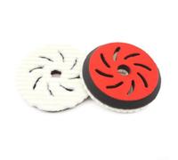 Almohadilla de pulido de lana de 6 pulgadas para cortar pulido y pulido, almohadilla de amortiguación marina para barcos, disco de esponja de lana natural para eliminación de oxidación en suelos de