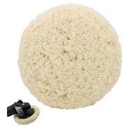 Almohadilla de pulido de lana de 7 pulgadas (180 mm), almohadilla de pulido de lana pura con gancho y bucle para coche, motocicleta, pulidor de muebles, lijado, limpieza y corte, pulido, encerado