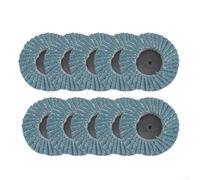 Almohadilla de pulido de persiana pequeña de 2 pulgadas con juego de discos de arena de nailon para moler, mezclar, pulir, pintura de óxido, hierro, acero inoxidable y plástico (rueda de obturación 60