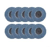 Almohadilla de pulido de persiana pequeña de 2 pulgadas con juego de discos de arena de nailon para moler, mezclar, pulir, pintura de óxido, hierro, acero inoxidable y plástico (rueda de obturación 40