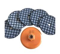 Almohadilla de pulido en seco de 100mm y 4 pulgadas for disco de pulido de resina de granito for muela Flexible de mármol for pulido de suelos de hormigón(M14,3_7PCS SAME_4INCH 100MM)