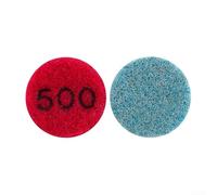 Almohadilla de pulido en seco y húmedo de 1 pulgada para molienda y restauración de granito, jade y mármol con resina de esmeril impregnada para pulir pisos de piedra (grano 500)