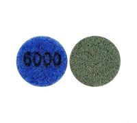 Almohadilla de pulido en seco y húmedo de 1 pulgada para molienda y restauración de granito, jade y mármol con resina de esmeril impregnada para pulir pisos de piedra (grano 6000)
