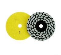 Almohadilla de pulido flexible de 4 pulgadas de 100 mm para superficies de piedra de mármol de granito, pulido en seco sin arena de agua de 1 a 4 discos (N0.1)