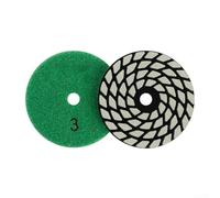 Almohadilla de pulido flexible de esmeril de 3 pulgadas de 80 mm, uso en seco y húmedo para granito, mármol, cuarzo, piedra, disco de lijado, tratamiento multietapa (NO3)