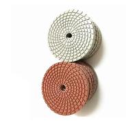 Almohadilla de pulido húmeda de 100mm y 4 pulgadas for disco de pulido Flexible de mármol for disco de pulido de resina de granito for hormigón de piedra(400_7PCS MIXED_4INCH 100MM)