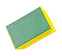 Almohadilla de pulido manual de metal para azulejos, vidrio, bloque de | 60 / 100 / 200 / 400 piedra, vidrio, cerámica, abrasivos, bloque de lijado de metal reutilizable; peso ligero,