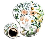 Almohadilla de ratn ergonmico con soporte de mueca lindas almohadillas de ratn con base de pues no deslizantes para la oficina en casa que trabaj