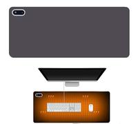 Almohadilla de Ratón Calentada, Almohadilla de Escritorio de Mano Calentadora de Invierno, Alfombra de Ratón Calentada Grande de 80 X 33 Cm con 5 Ajustes de Calor y Apagado Automático de 4 Dark Gray