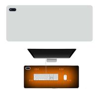 Almohadilla de Ratón Calentada, Almohadilla de Escritorio de Mano Calentadora de Invierno, Alfombra de Ratón Calentada Grande de 80 X 33 Cm con 5 Ajustes de Calor y Apagado Automático de 4 Horas Gray