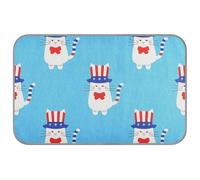 Almohadilla de refrigeración de verano para gatos del Día de la Independencia del 4 de julio para gatos, manta de refrigeración automática de 38 x 23 pulgadas para conejitos al aire libre, exclusivo