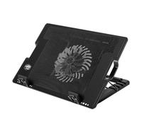 Almohadilla de refrigeración para portátil con 2 puertos USB para portátiles de 11 a 18 pulgadas, soporte estable ajustable, 2 puertos USB, base de refrigeración ergonómica