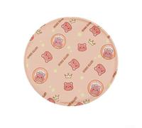 Almohadilla de refrigeración redonda para mascotas con innovador relleno de gel de refrigeración, para perros y gatos para vencer el calor durante el verano, funda de tela lavable (B 30 cm)
