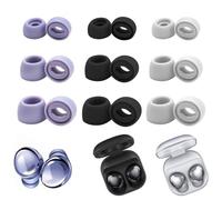 Almohadilla de Repuesto 9 Pares para Samsung Galaxy Buds Pro, Almohadilla di Silicona con Orificio para ReduccióN de Ruido, Auriculares Puntas de Repuesto y se Ajustan Al Estuche de Carga (S/M/L)