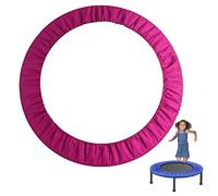 Almohadilla de repuesto para cama elástica de 81 cm, 91 cm, 96 cm, 101 cm, protección de resorte para colchoneta de fitness, 6 agujeros, impermeable, color rosa roja, perfecta para niños y adultos