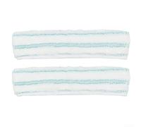 Almohadilla de repuesto turquesa para lavadora de ventanas Leifheit M, cubierta con cerdas especiales para una limpieza profunda, 27,5 x 6,8 cm (2 unidades)