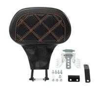 Almohadilla de Respaldo Compatible with Conductor Motocicleta Compatible con Harle CVO Road Glide Ultra Limited King Street Tri 1988-2023 21(Orange)