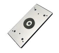 Almohadilla de respaldo cuadrada de 183 mm x 92 mm para lijadora orbital, almohadilla de lijado y pulido de metal con montaje de 4 agujeros, base gruesa rígida, compatible con O aleatorio