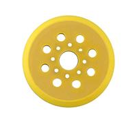 Almohadilla de respaldo de 125 mm con 8 agujeros para lijadora Bosch GEX125-1AE y PEX 220A, almohadilla de lijado compatible con discos abrasivos de 5 pulgadas, poliuretano amarillo