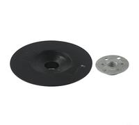 Almohadilla de respaldo de 125 mm para amoladora angular de rosca M14, soporte de disco de fibra con tuerca de bloqueo, compatible con discos de lijado de 5 pulgadas para herramientas eléctricas