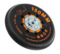 Almohadilla de respaldo de 150 mm de diámetro para lijadoras orbitales, con 37 agujeros y rosca de 5/16 24 para una fijación segura del disco de lijado y un funcionamiento suave