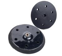 Almohadilla de respaldo de 9 pulgadas y 6 agujeros con cara de gancho H&L, espuma de esponja suave para amortiguador de presión, compatible con lijadora orbital de yeso