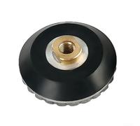 Almohadilla de respaldo de bloqueo de caracol de 4 5 pulgadas para rosca M14 5/8-11 | Soporte adaptador de goma de aluminio para discos de pulido de piedra húmeda (rosca de 4 pulgadas y 15,8 mm)