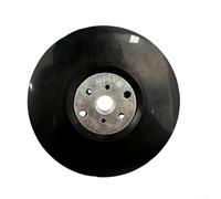 Almohadilla de respaldo de disco de lijado compatible con amoladora angular con varillas elevadas en espiral y agujeros de aire de refrigeración, con tuerca de bloqueo para una fijación segura (5