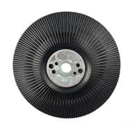 Almohadilla de respaldo de disco de lijado industrial para amoladoras angulares de 4.5 a 7 pulgadas con tuerca de bloqueo robusta y varillas elevadas en espiral para disipación de calor (7 pulgadas B)