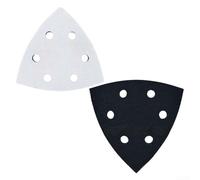 Almohadilla de respaldo de esponja suave de 90 x 90 mm con 6 agujeros para discos de pulido y lijado, amortiguador de interfaz de espuma para lijadora orbital, reduce la vibración para un acabado más