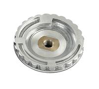 Almohadilla de respaldo de goma de aluminio de 100 mm con rosca de latón para pulido de piedras preciosas M14 5/8-11, mecanismo de bloqueo de rosca, respaldo de pulido de piedra húmeda