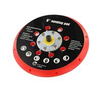Almohadilla de respaldo de lijado de 6 pulgadas con 17 agujeros para lijadora orbital, base de disco de molienda de 150 mm, placa pulidora alta para detalles automáticos de madera y metal (1 unidad)