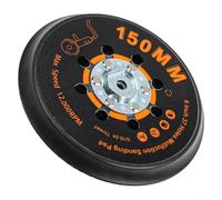 Almohadilla de respaldo de lijado de 6 pulgadas con 37 agujeros, disco de lijadora orbital de 150 mm, placa de pulido de rosca de 5/16-24 para lijadoras MAXXT, 12000 rpm