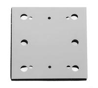 Almohadilla de respaldo de repuesto para lijadora orbital Bosch BO4556 de 1/4 de hoja, base de esponja de aluminio, no OEM, compatible con la pieza 158324-9 negro plateado SPD17 para carpintería y