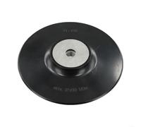 Almohadilla de respaldo de rosca m14 de 6 pulgadas, 150 mm para amoladora angular, placa de soporte de disco de lijado con tuerca de bloqueo, construcción de metal plástico, 12200 RPM máximo
