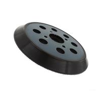 Almohadilla de respaldo para lijadora orbital RIDGID de 125 mm, 8 agujeros de polvo, soporte de disco de rosca de montaje agresivo, colección de polvo, color azul PU para papel abrasivo de 5 pulgadas