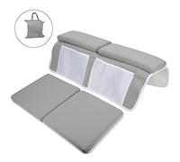 Almohadilla de rodilla Yizisecce, para ducha de natación, cojín de rectángulo gris claro de neopreno, alfombrilla de rodillas impermeable al aire, soporte duradero y cómodo,