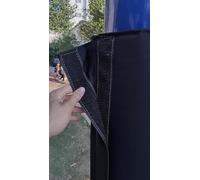 Almohadilla de Seguridad portátil para Postes Redondos - Almohadillas Protectoras anticolisión envolventes de 5 a 20 cm para Garaje, sótano y Gimnasio al Aire Libre - Blanco y Negro, resiste