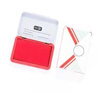 Almohadilla de sellos de oficina, resistente al agua, de secado rápido, para dedos, 90 x 56 mm, para documentos financieros, contratos, banca, suministros de oficina, sello