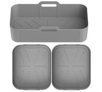 Almohadilla de separación de aceite de silicona para AF500, diseñada para 5 L y 10 L, profundidad extendida para una mejor funcionalidad (3 gris)