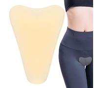 Almohadilla de silicona adhesiva impermeable para mujer, lavable y reutilizable, funda de silicona para leggings, trajes de baño, ropa activa, pantalones de yoga, 2.4 x 3.3 pulgadas