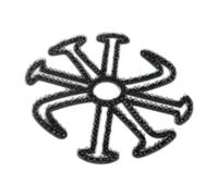 Almohadilla de silicona para cascos, lavable, diseño de pelo plano, cojines interiores transpirables para motocicleta, bicicleta, scooters eléctricos, forro de cascos de pelo plano