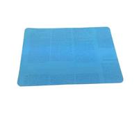 Almohadilla De Silicona Transparente, Estera De Resina Transparente, Placa Adhesiva Reutilizable Antideslizante Resistente Al Calor for Herramienta De Fabricación De Artesanía Epoxi UV(30x40 cm blue)