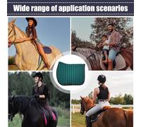 Almohadilla de silla de montar, almohadillas de sillín occidentales para caballos,Absorción de choque transpirable almohadillas ecuestres de la silla de montar - Accesorios de conducción elegantes par