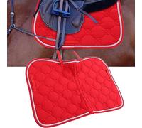 Almohadilla de Silla de Silla de Algodón Duradera, Almohadilla de de de Cuerda Doble, Transpirable para un Caballo (Rojo)