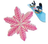 Almohadilla de snowboard - Alfombrilla transparente con calcomanía 3D, agarre mejorado, almohadillas de snowboard portátiles con diseño elevado 3D para estabilidad y control